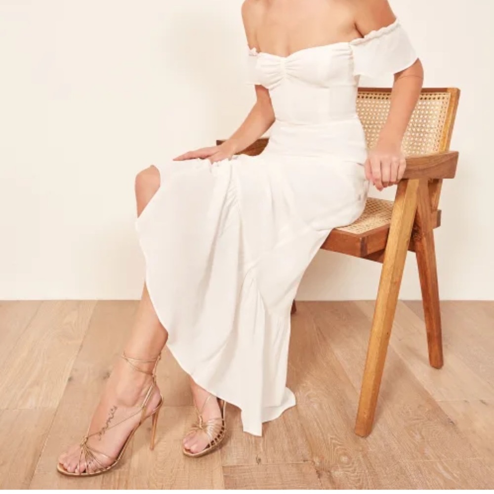 Reformation Brand New Ivory Butterfly Maxi Dress